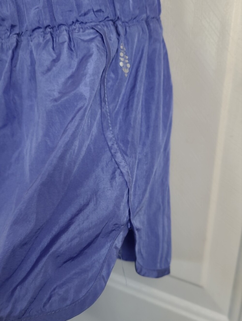 Free People Lavender Smocked-Waist Athletic Shorts - Picture 4 of 14